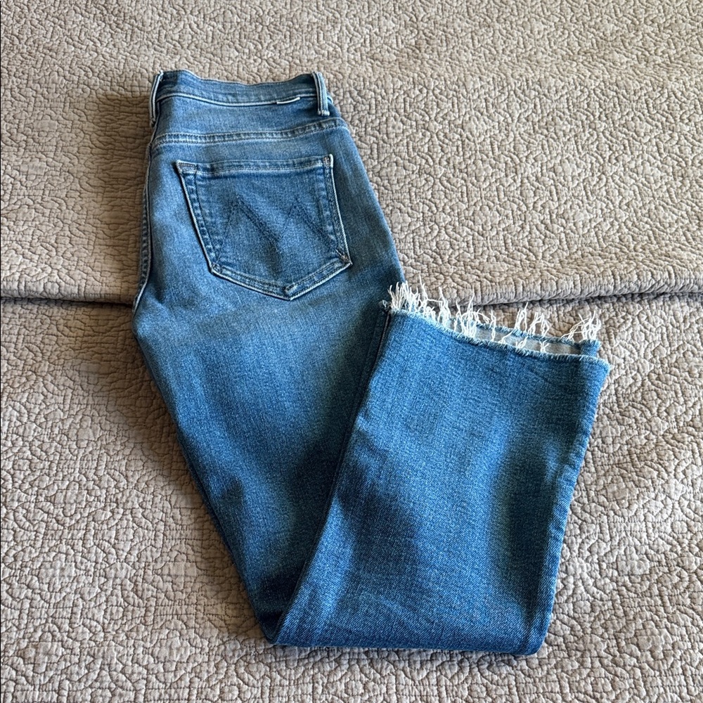 MOTHER The Insider Crop Step Fray